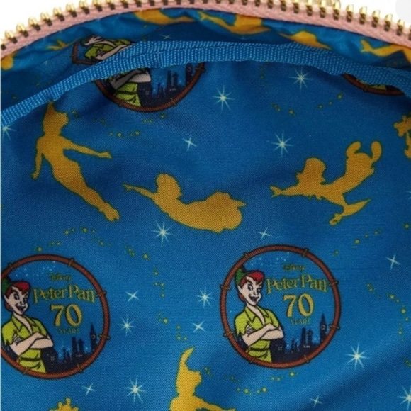 Disney Peter Pan You Can Fly 70th Anniversary Mini Backpack Loungefly NWT - Picture 13 of 14